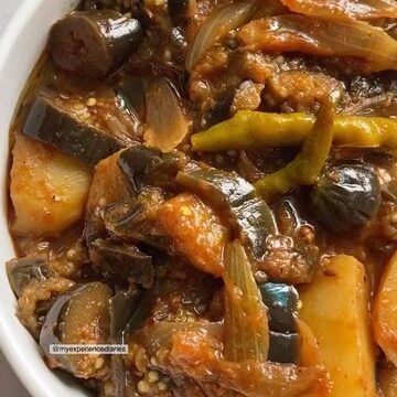 Baigan Aloo Masala (Half Plate)